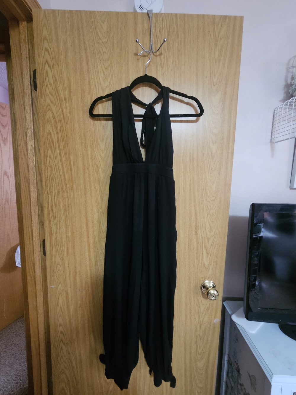 Lulus Lolinda Black Convertible Halter Jumpsuit